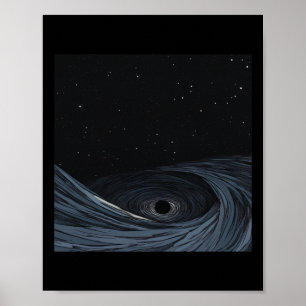 Poster Vinheta do estilo de animação Black Hole