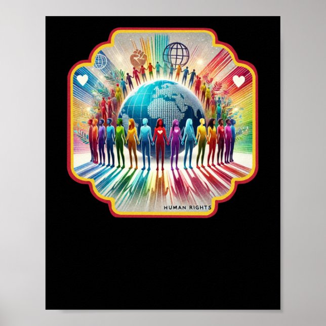 Poster Vinheta dos Direitos Humanos (Frente)