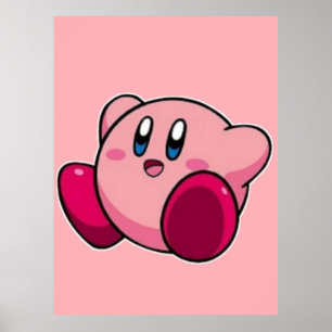 Poster Vinheta Kirby-branca