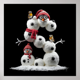 Poster Vinheta-minão em forma de S