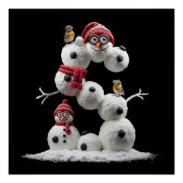 Póster Vinheta-minão em forma de S