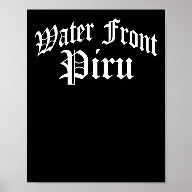 Poster Vinheta Piru Frente Água (Frente)