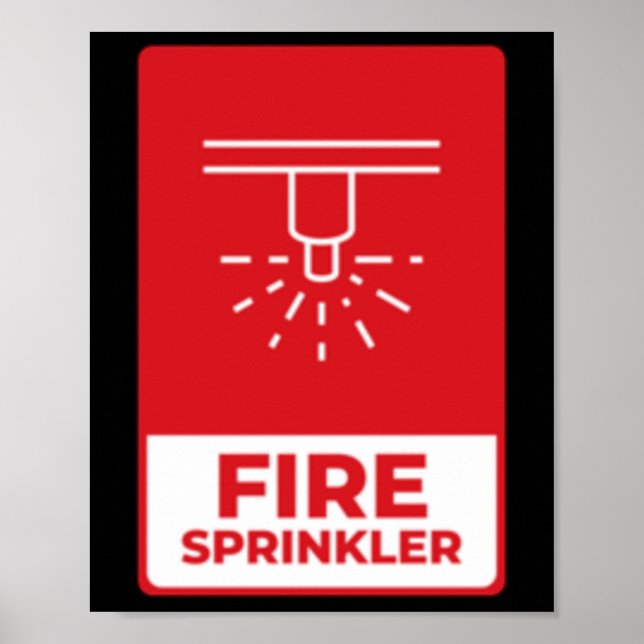 Poster Vinheta pulverizadora de incêndio (Frente)