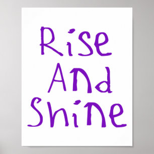 Poster Vinheta Rise E Shine