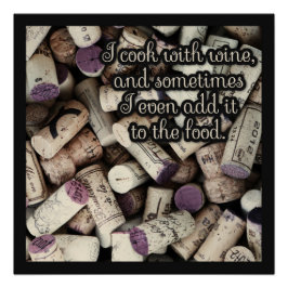 Póster Vinho Corks Engraçado Quote poster