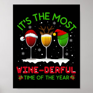 Poster Vinho De Natal Álcool Pajama Pj Tops Para A Mulher