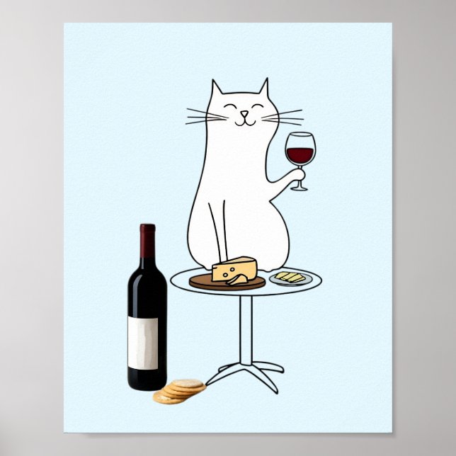 Poster Vinho e queijo, Vino e Fromage (Frente)
