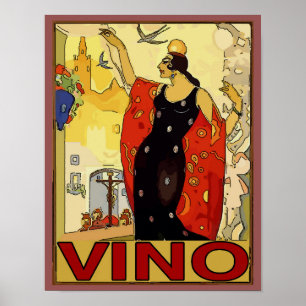 Poster Vinho Espanhol, Vino