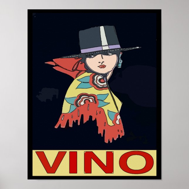 Póster Vinho Espanhol, Vino (Frente)