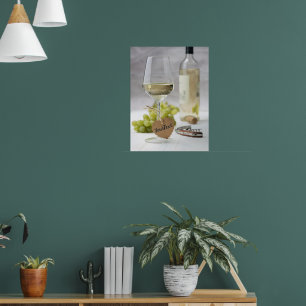 Poster Vinho Sommelier Vinha Ventilador Design