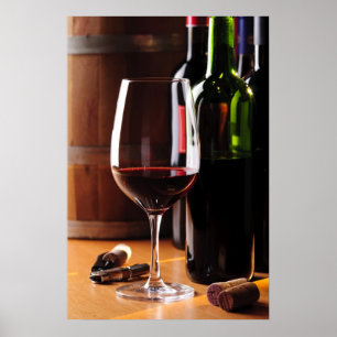 Póster Vinho tinto