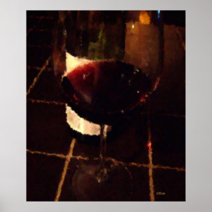 Póster Vinho tinto