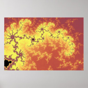 Póster Vinho tinto e creme