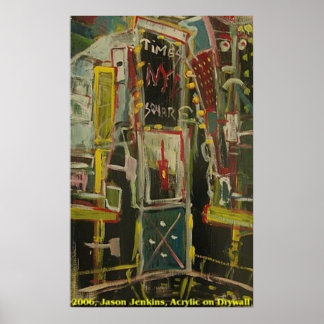 POSTER VINHO TINTO TIMES SQUARE