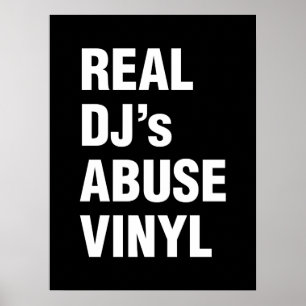 PÓSTER VINIL DO ABUSO DO DJ REAL