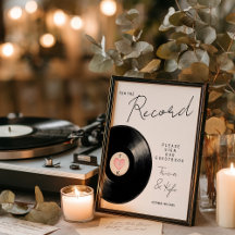 Vinil para o registro Sinal de Guestbook de Casame
