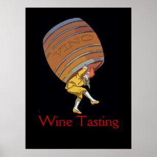 Póster Vino Wine Barrel Edit
