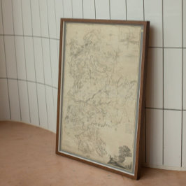 POSTER VINTAGE 1765 O CONDADO DE BEDFORD