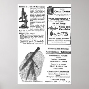 Poster Vintage 1900's Full Page Newspaper Ad