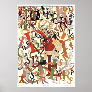 Póster Vintage 1908 Maxfield Parrish, "School Days"