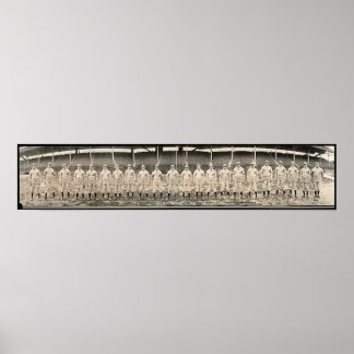 Póster Vintage 1910 Rua de Baseball Loius Browns Fotograf