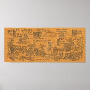 Poster Vintage 1960s Tweetsie Railroad