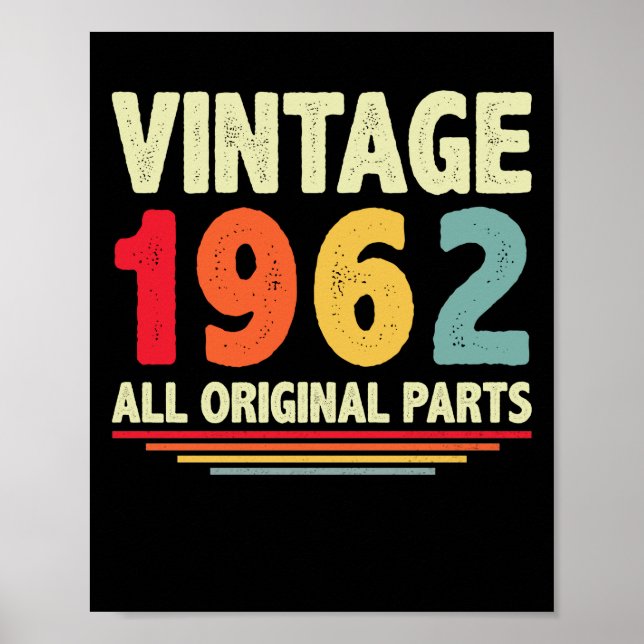 Poster Vintage 1962 (Frente)