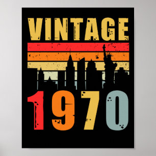 Poster Vintage 1970 Feita Em 1970