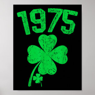 Poster Vintage 1975 50ª Rua de aniversário. Patricks Day