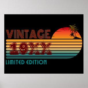 Poster vintage 19XX edição limitada