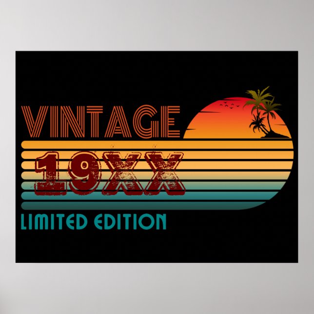 Poster vintage 19XX edição limitada (Frente)