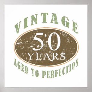 Poster Vintage 50th Birthday
