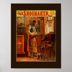 Poster vintage A Comédia Drama SHOEMAKER