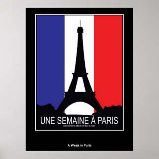 Poster vintage A Semana em Paris