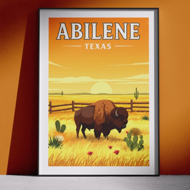 Poster Vintage Abilene Texas (Criador carregado)
