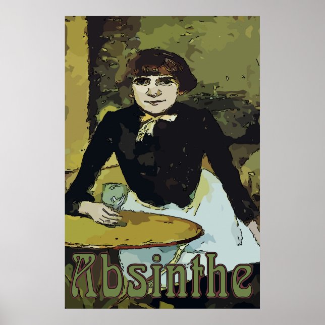 Póster Vintage Absinthe Woman (Frente)