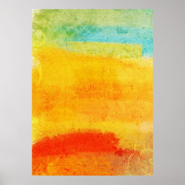Poster Vintage Abstrato Painting (Frente)