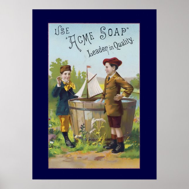 Poster Vintage Acme Soap Ad HousePoster (Frente)