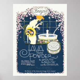 Póster Vintage Advertising Java Face Beauty Powder