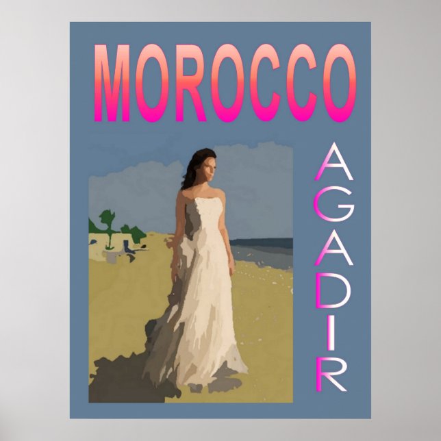 Póster Vintage Agadir (Frente)