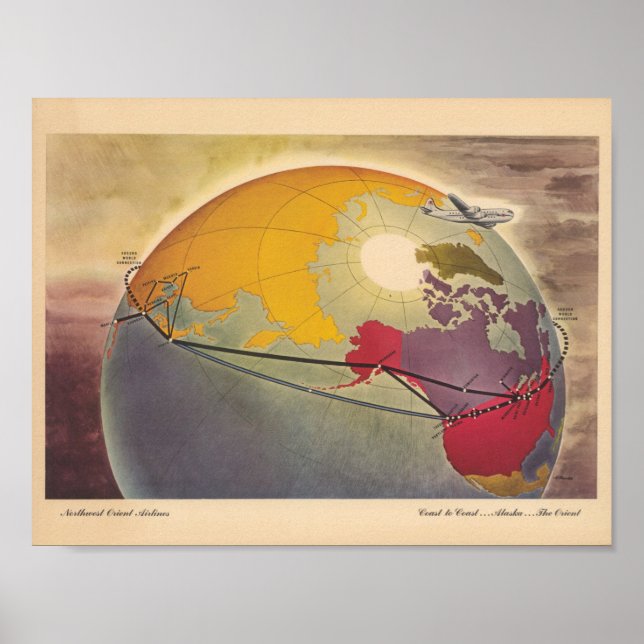 Poster Vintage Airline (Frente)