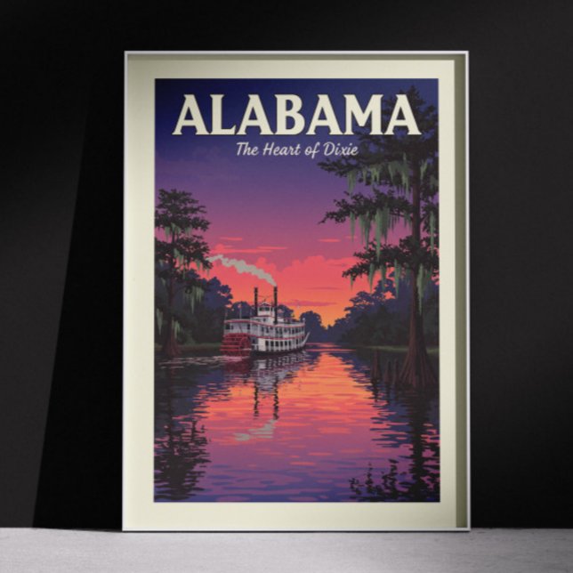 Poster Vintage Alabama (Criador carregado)
