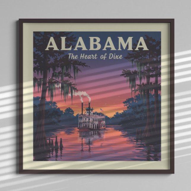 Poster Vintage Alabama (Criador carregado)