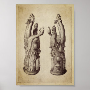 Poster Vintage Alchemical Illustration