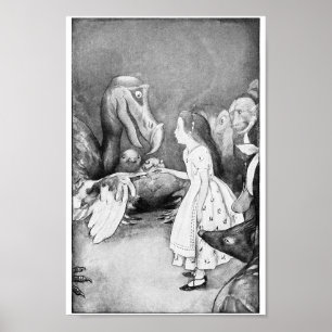 Poster Vintage Alice no País das Maravilhas