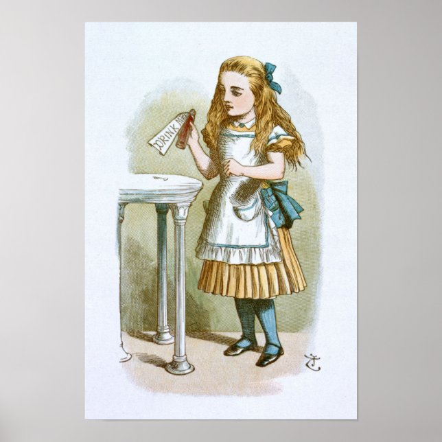 Poster Vintage Alice no País das Maravilhas (Frente)