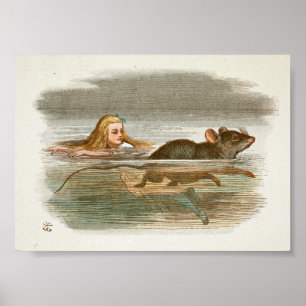 Poster Vintage Alice no País das Maravilhas