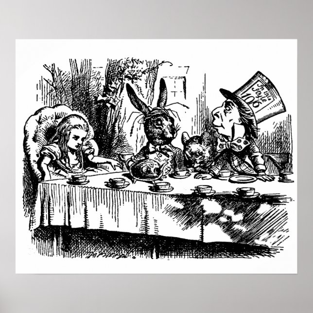 Poster Vintage - Alice no País das Maravilhas (Frente)