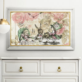 Poster Vintage Alice no País das Maravilhas