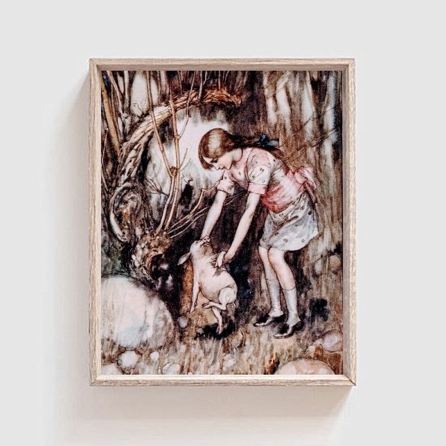 Poster Vintage Alice no País das Maravilhas (Criador carregado)